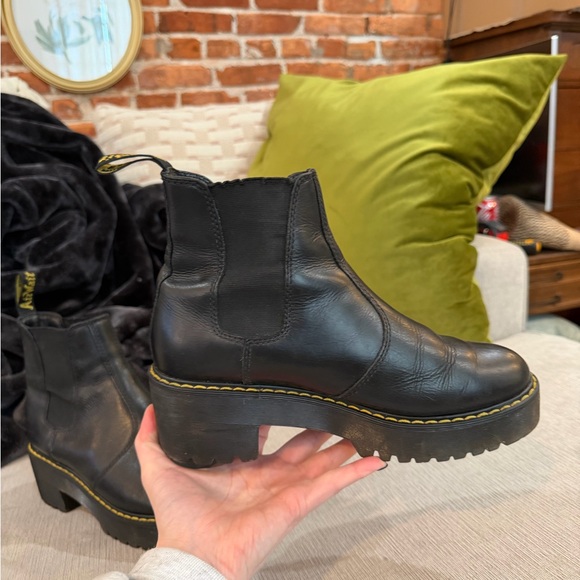 ROMETTY WYOMING LEATHER PLATFORM CHELSEA BOOTS - Picture 7 of 12